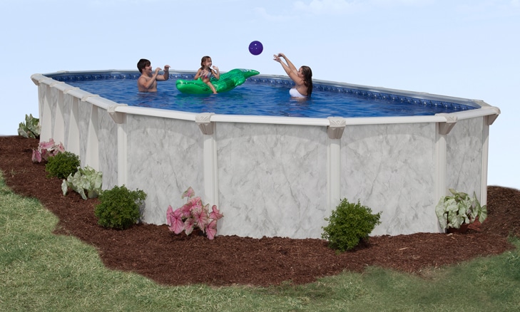 16′ x 32′ Oval 52″ Deep Sterling Bay Above Ground Pool Kit